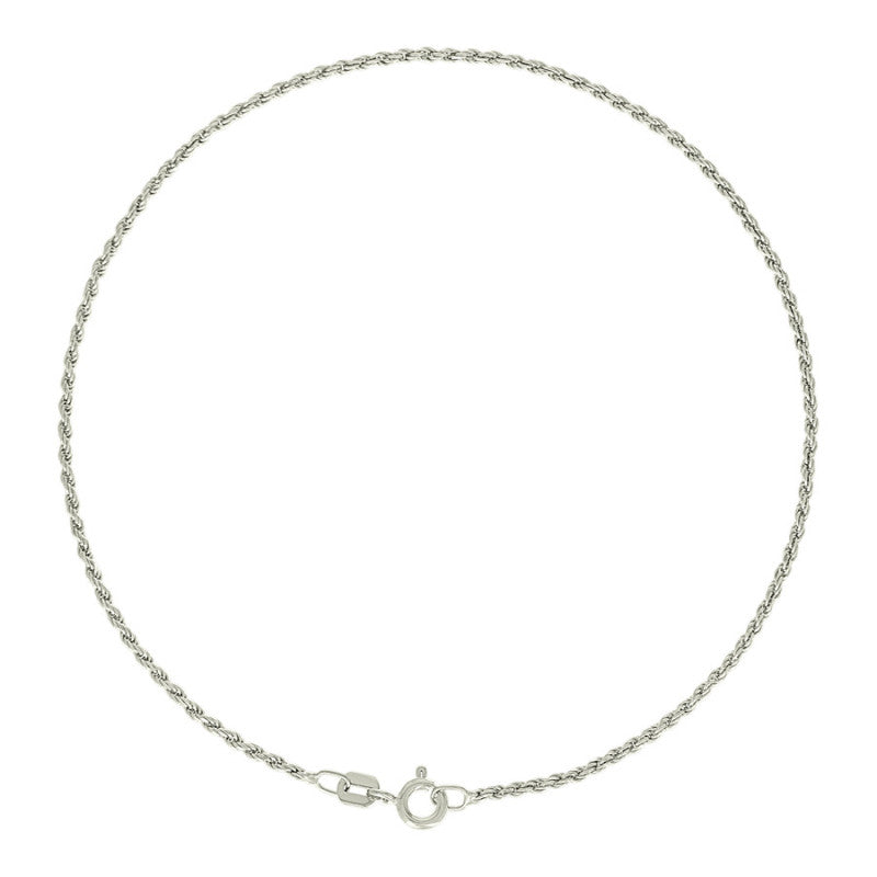 925 Silver Solid Rope Chain 1mm