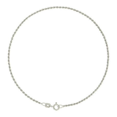 925 Silver Solid Rope Chain 1mm