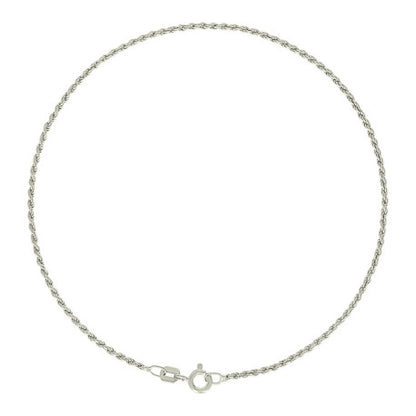 925 Silver Solid Rope Chain 1mm
