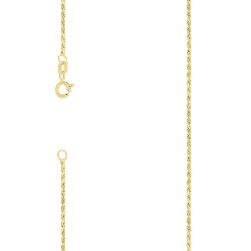 925 Silver Solid Rope Chain 1mm