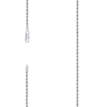925 Silver Solid Rope Chain 2.5mm