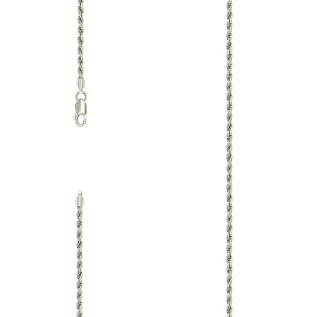 925 Silver Solid Rope Chain 2.5mm