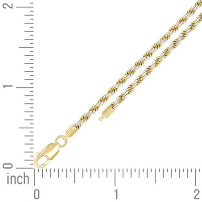 925 Silver Solid Rope Chain 2.5mm