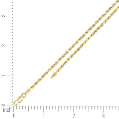 925 Silver Solid Rope Chain 2.5mm