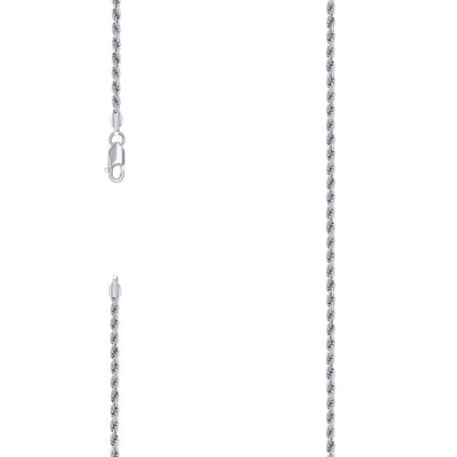 925 Silver Solid Rope Chain 2.5mm