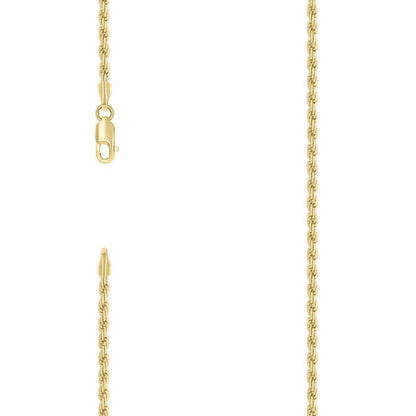 925 Silver Solid Rope Chain 2.5mm