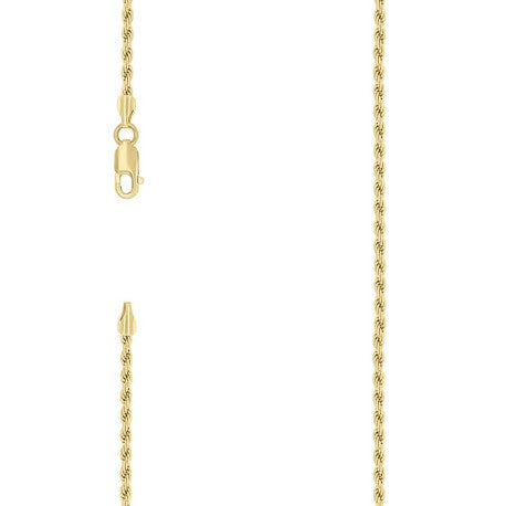 925 Silver Solid Rope Chain 2mm