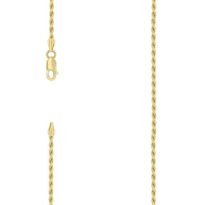 925 Silver Solid Rope Chain 2mm