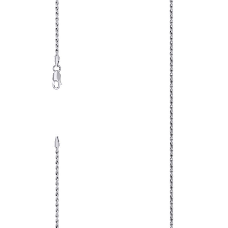 925 Silver Solid Rope Chain 2mm