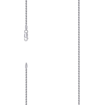 925 Silver Solid Rope Chain 2mm