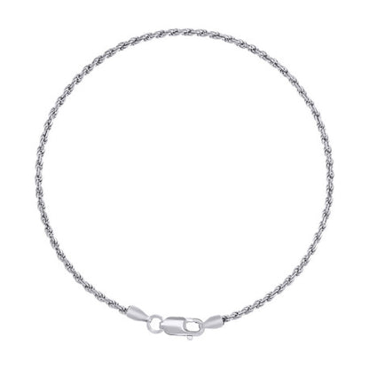 925 Silver Solid Rope Chain 2mm