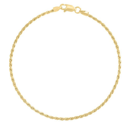 925 Silver Solid Rope Chain 2mm