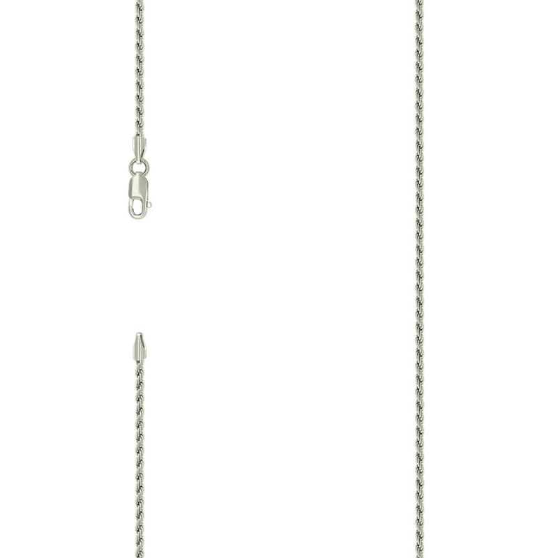 925 Silver Solid Rope Chain 2mm