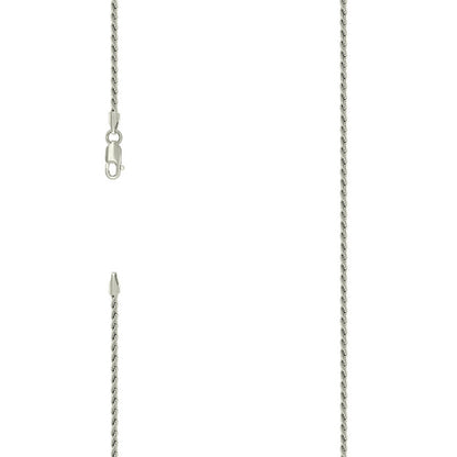925 Silver Solid Rope Chain 2mm