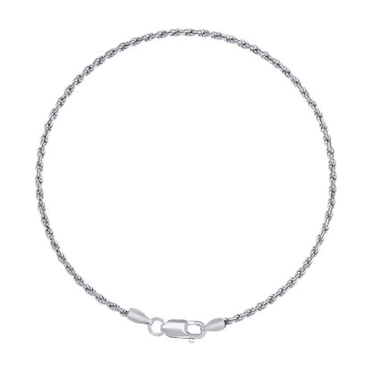 925 Silver Solid Rope Chain 2mm