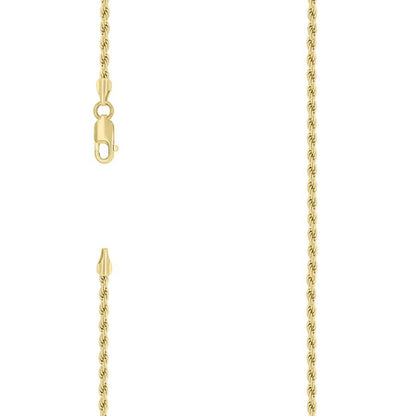 925 Silver Solid Rope Chain 2mm