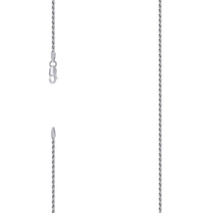 925 Silver Solid Rope Chain 2mm