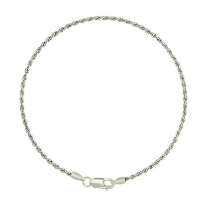 925 Silver Solid Rope Chain 2mm