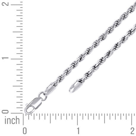 925 Silver Solid Rope Chain 3.5mm