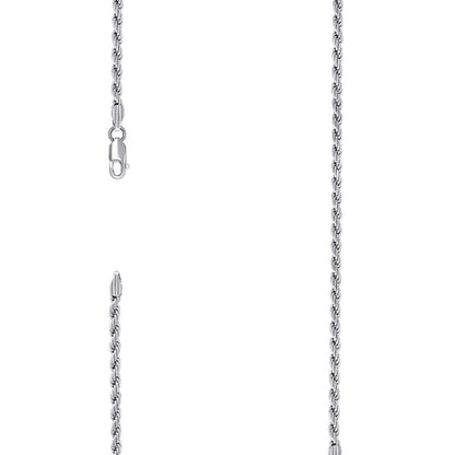 925 Silver Solid Rope Chain 3mm