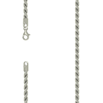 925 Silver Solid Rope Chain 4.5mm