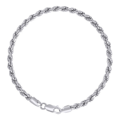 925 Silver Solid Rope Chain 4mm