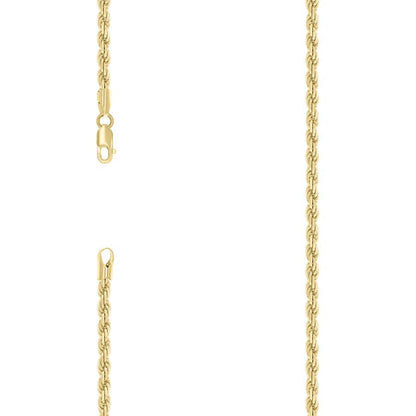 925 Silver Solid Rope Chain 4mm