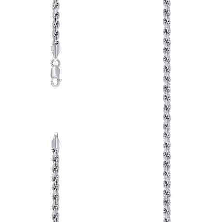 925 Silver Solid Rope Chain 4mm