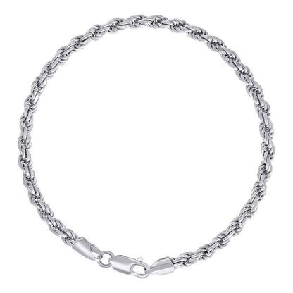 925 Silver Solid Rope Chain 4mm