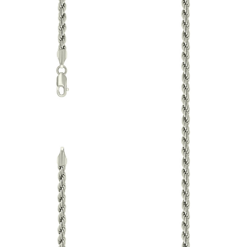 925 Silver Solid Rope Chain 4mm