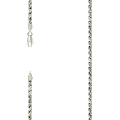 925 Silver Solid Rope Chain 4mm