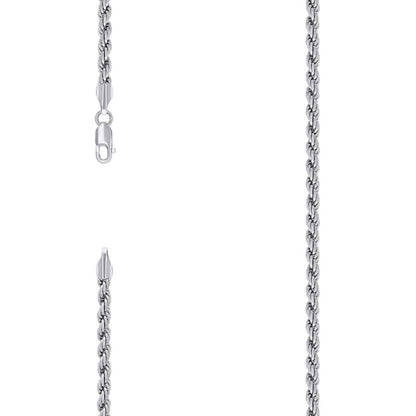 925 Silver Solid Rope Chain 4mm