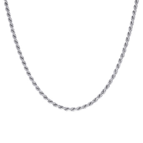 925 Silver Solid Rope Chain 4mm
