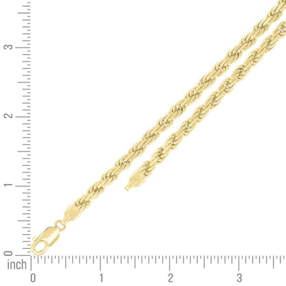 925 Silver Solid Rope Chain 5mm