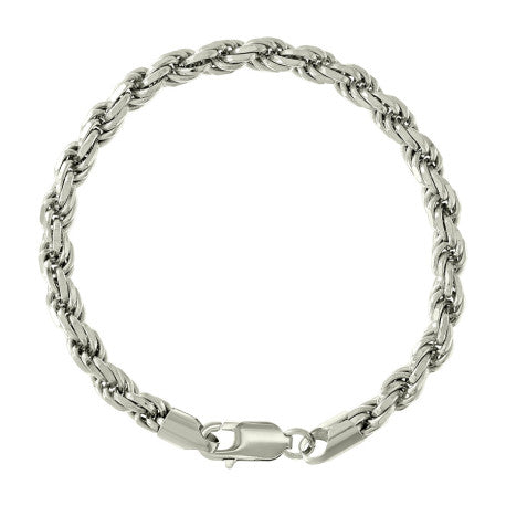 925 Silver Solid Rope Chain 5mm