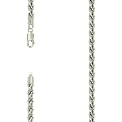 925 Silver Solid Rope Chain 5mm