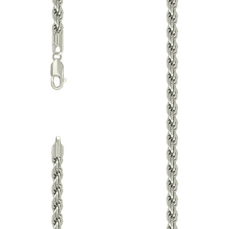 925 Silver Solid Rope Chain 5mm