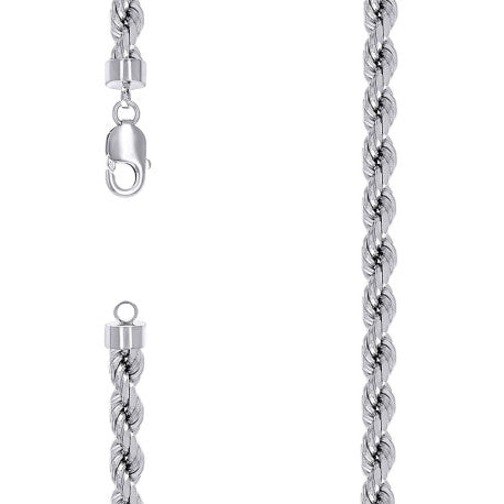 925 Silver Solid Rope Chain 7.5mm