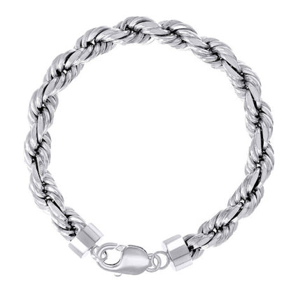 925 Silver Solid Rope Chain 7.5mm