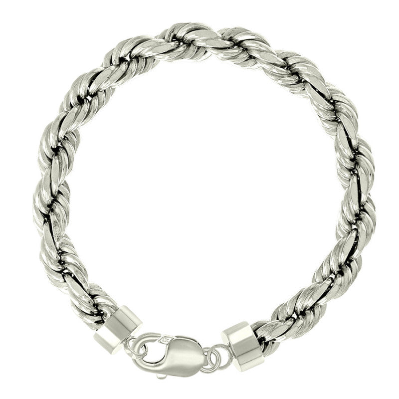 925 Silver Solid Rope Chain 7.5mm