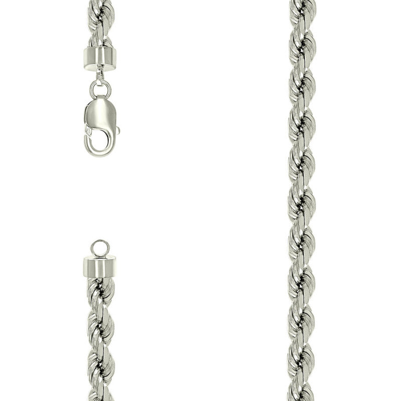 925 Silver Solid Rope Chain 7.5mm