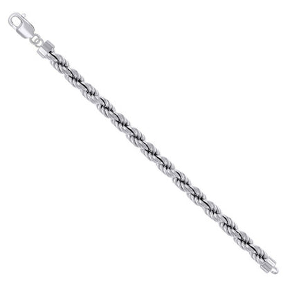 925 Silver Solid Rope Chain 7.5mm