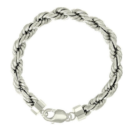 925 Silver Solid Rope Chain 7.5mm