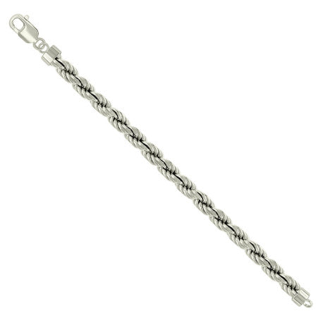 925 Silver Solid Rope Chain 7.5mm