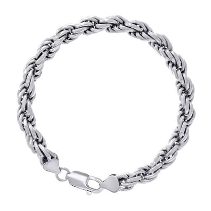 925 Silver Solid Rope Chain 7mm