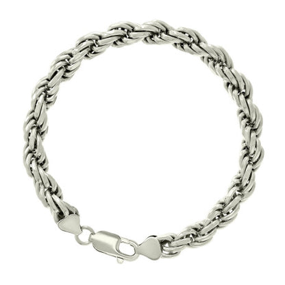 925 Silver Solid Rope Chain 7mm