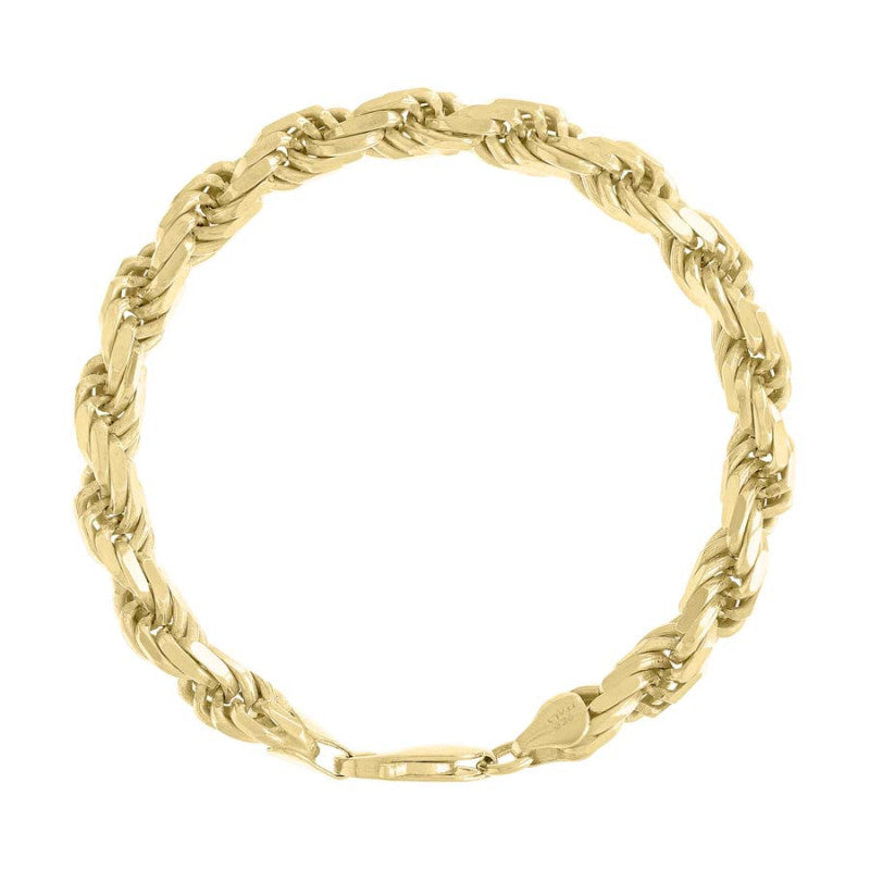 925 Silver Solid Rope Chain 7mm