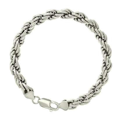 925 Silver Solid Rope Chain 7mm