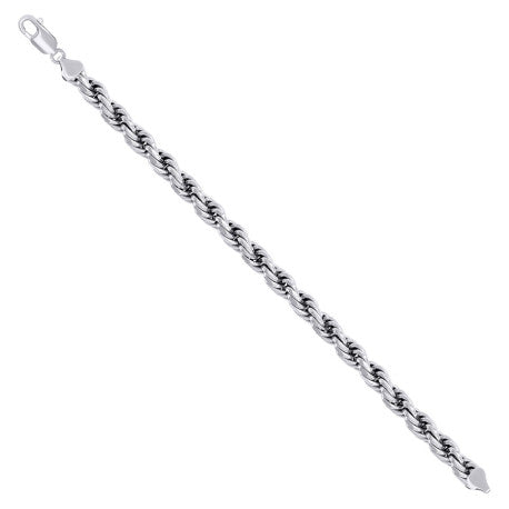 925 Silver Solid Rope Chain 7mm