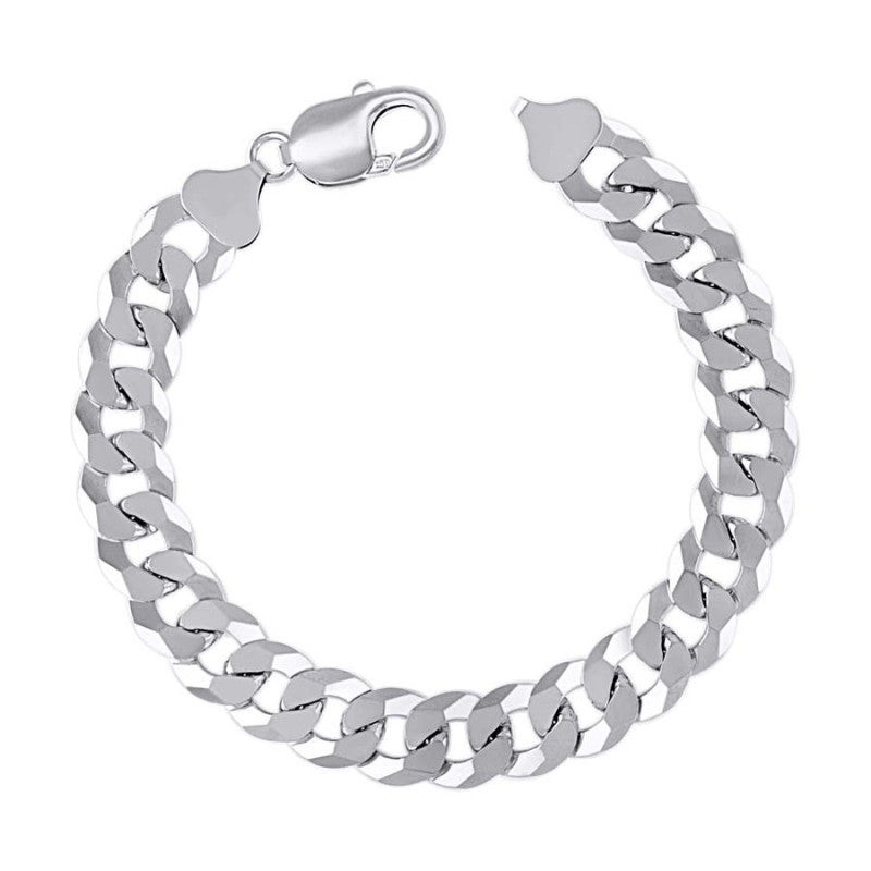 925 Silver Solid Super Flat Cuban Chain 10.8M